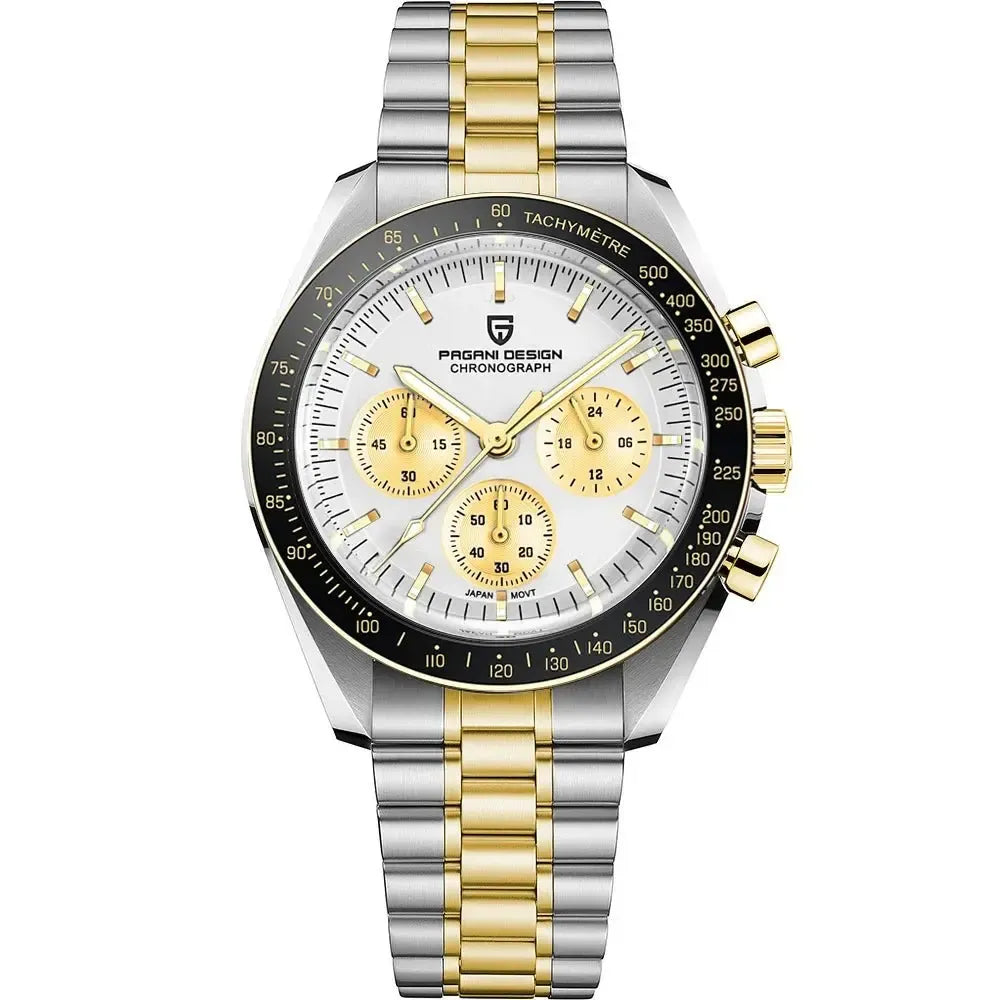 Pagani Design 40mm Quartz Chronograph Sport Watch – Sapphire Crystal-Pagani Design-Viva Timepiece