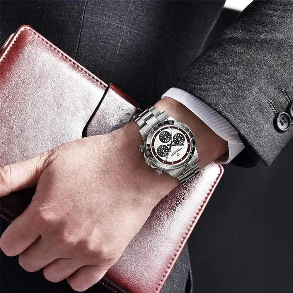 Pagani Design 40mm Vintage Racing Chronograph – Sapphire Crystal, VK36 Movement-Pagani Design-Viva Timepiece