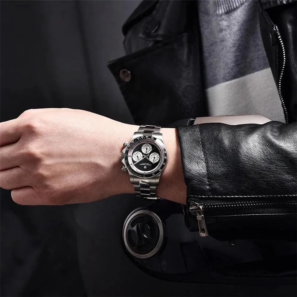 Pagani Design 40mm Vintage Racing Chronograph – Sapphire Crystal, VK36 Movement-Pagani Design-Viva Timepiece