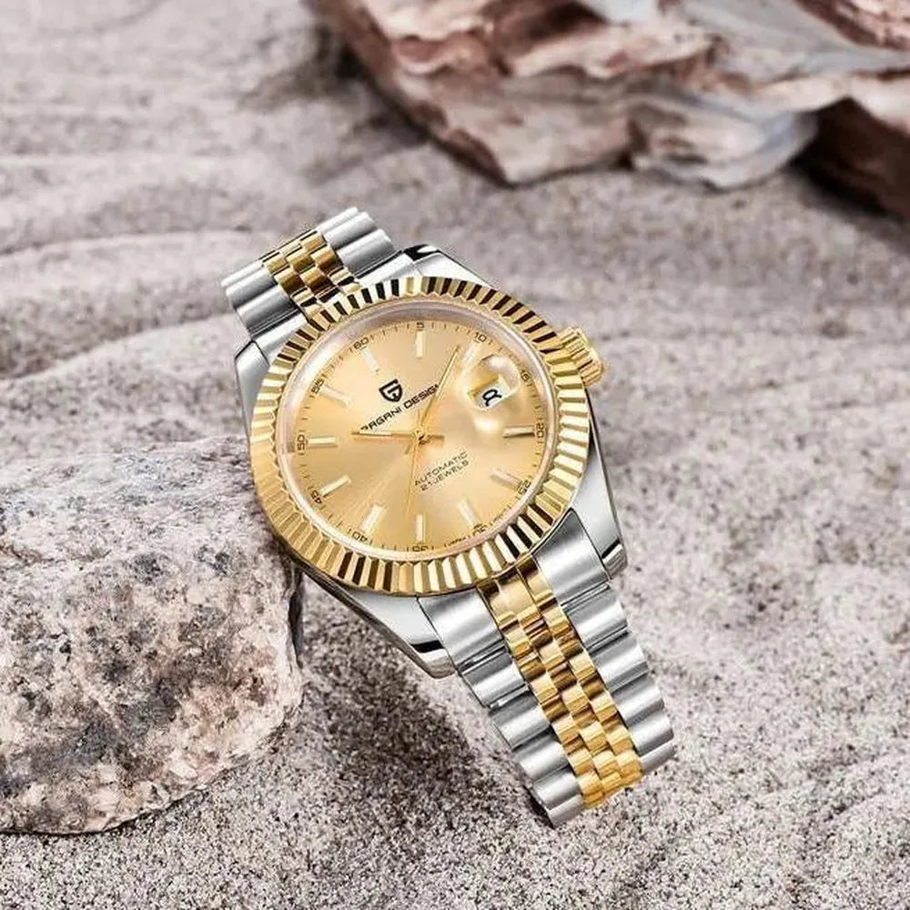 Pagani Design 42mm Automatic Classic Stainless Steel Watch – Sapphire Crystal, 100M WR-Pagani Design-Viva Timepiece