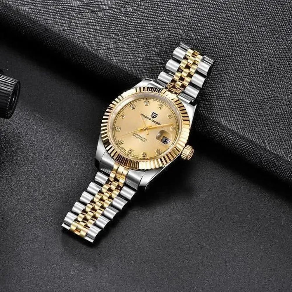 Pagani Design 42mm Automatic Classic Stainless Steel Watch – Sapphire Crystal, 100M WR-Pagani Design-Viva Timepiece