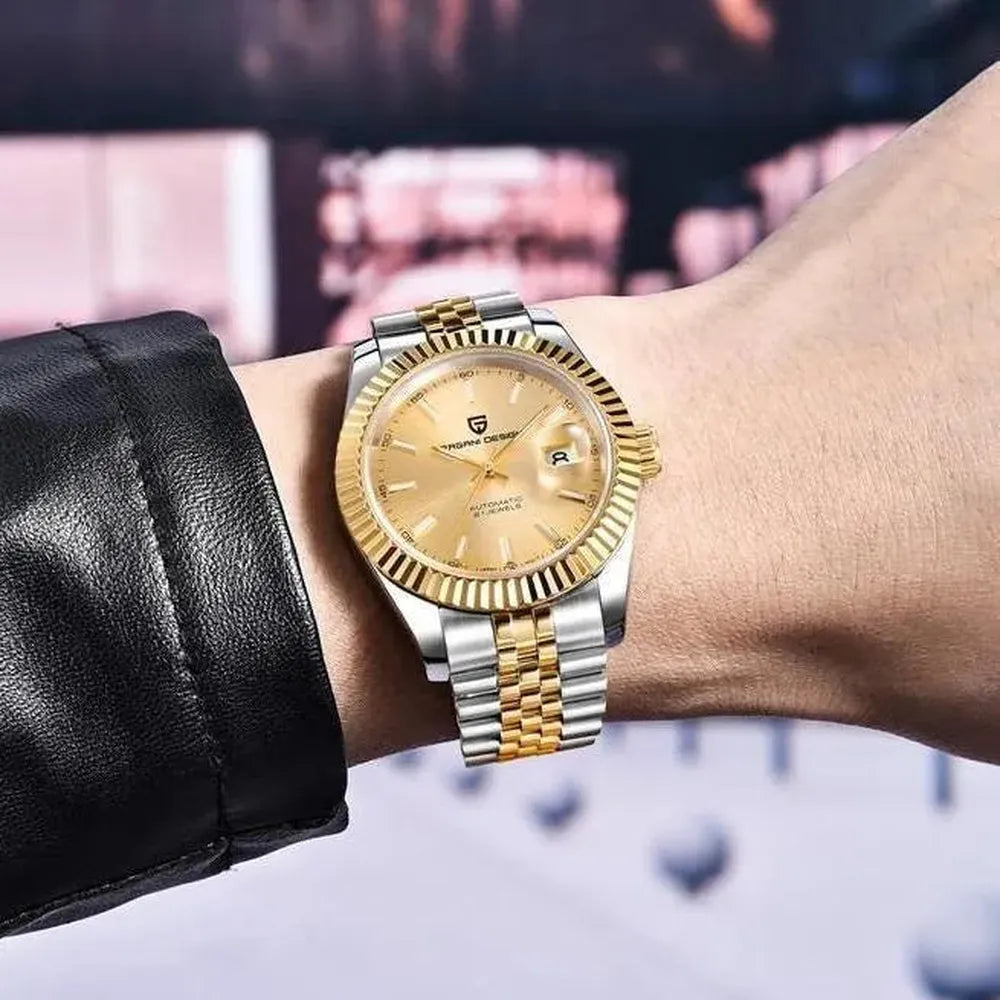 Pagani Design 42mm Automatic Classic Stainless Steel Watch – Sapphire Crystal, 100M WR-Pagani Design-Viva Timepiece