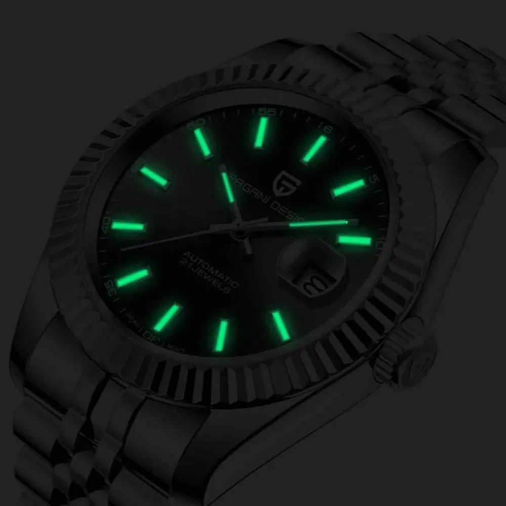 Pagani Design 42mm Automatic Classic Stainless Steel Watch – Sapphire Crystal, 100M WR-Pagani Design-Viva Timepiece