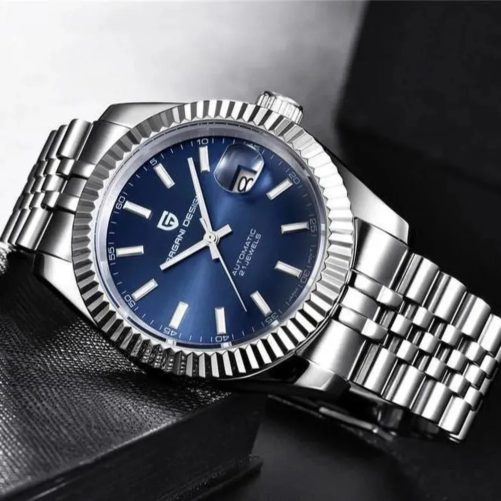 Pagani Design 42mm Automatic Classic Stainless Steel Watch – Sapphire Crystal, 100M WR-Pagani Design-Viva Timepiece