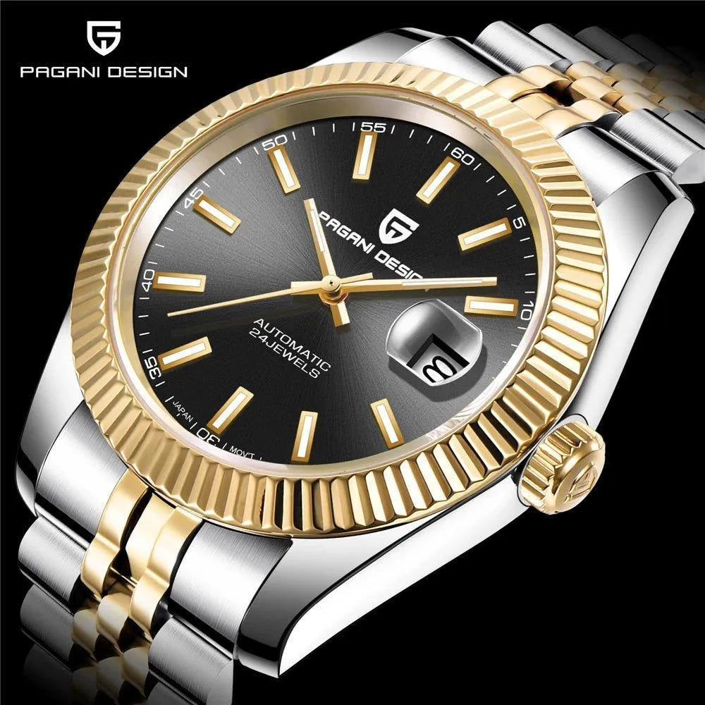 Pagani Design 42mm Automatic Classic Stainless Steel Watch – Sapphire Crystal, 100M WR-Pagani Design-Viva Timepiece