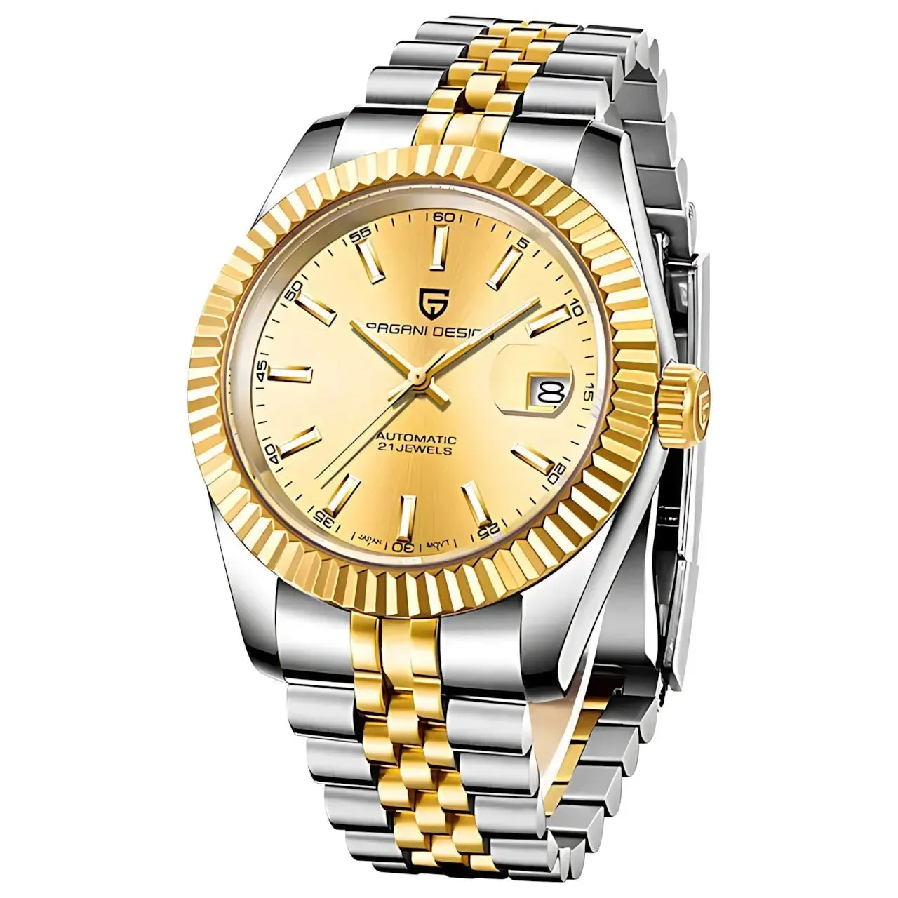 Pagani Design 42mm Automatic Classic Stainless Steel Watch – Sapphire Crystal, 100M WR-Pagani Design-Viva Timepiece