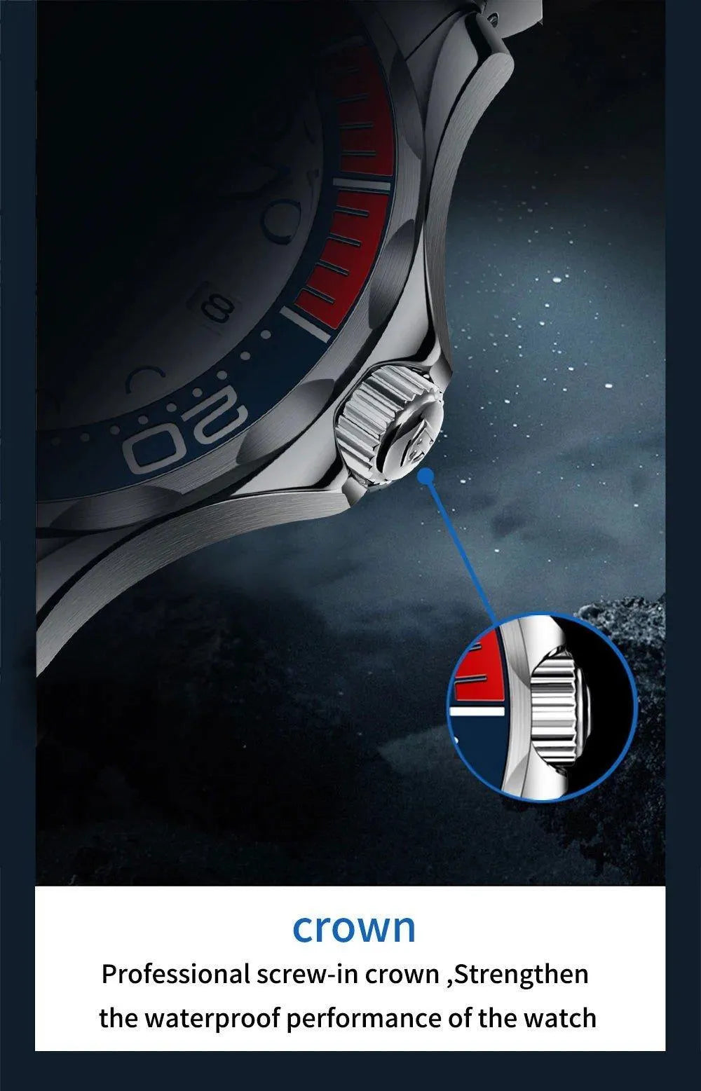 Pagani Design 42mm Automatic Diver Watch – Sapphire Crystal, Ceramic Bezel, NH35A Movement-Pagani Design-Viva Timepiece