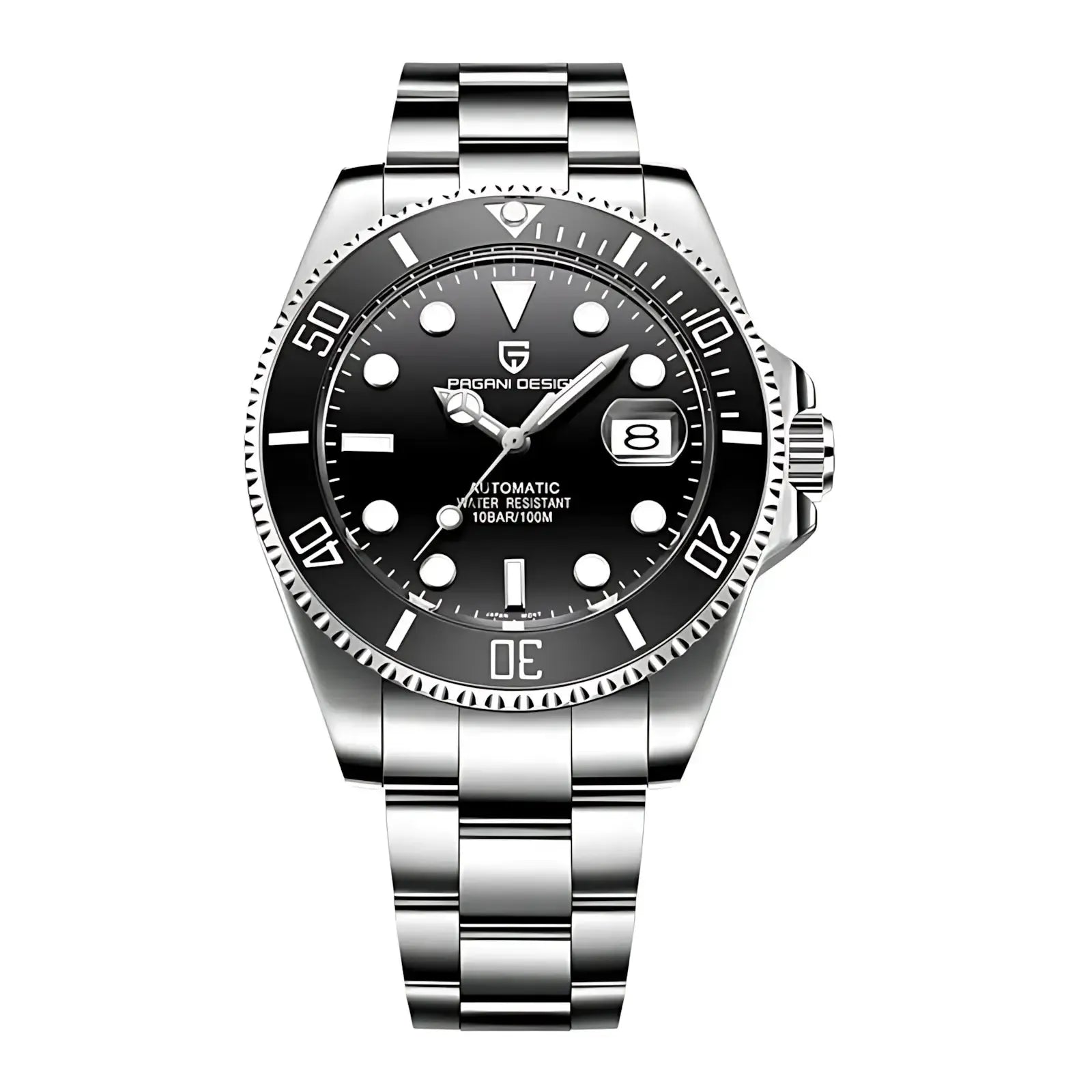 Pagani Design 43mm Automatic Diver – NH35A, Sapphire, Ceramic Bezel-Pagani Design-Viva Timepiece