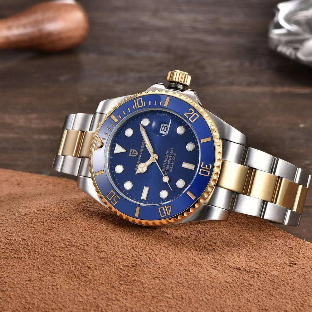 Pagani Design 43mm Automatic Diver – NH35A, Sapphire, Ceramic Bezel-Pagani Design-Viva Timepiece