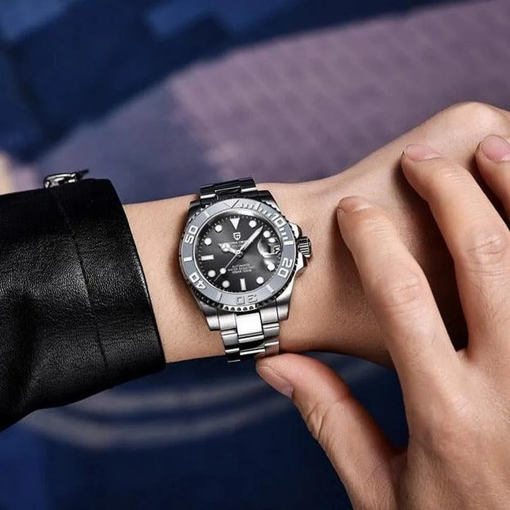 Pagani Design Automatic 40mm Sport Diver – NH35, Sapphire, Ceramic Bezel-Pagani Design-Viva Timepiece