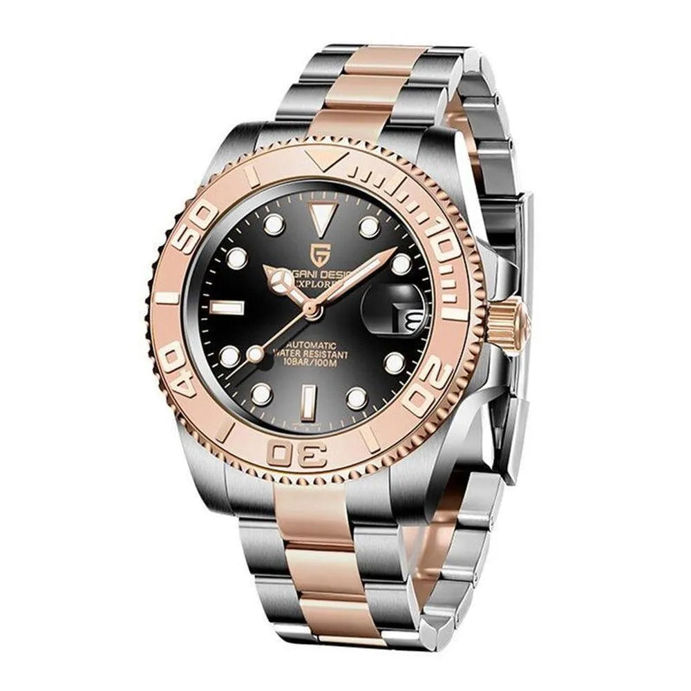 Pagani Design Automatic 40mm Sport Diver – NH35, Sapphire, Ceramic Bezel-Pagani Design-Viva Timepiece