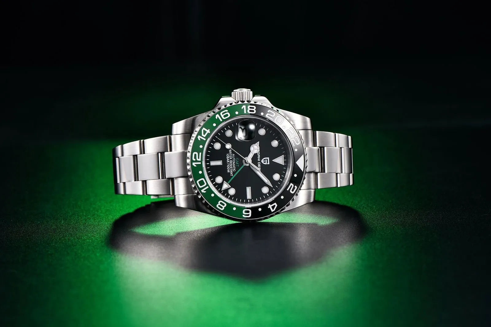 Pagani Design Automatic GMT Watch – Left-Hand Crown, 40mm, Sapphire, Ceramic Bezel-Pagani Design-Viva Timepiece