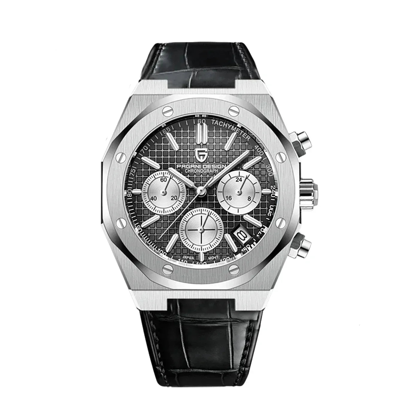 Pagani Design PD-1707 40mm Meca-Quartz Integrated Chronograph – Sapphire Crystal, 200M-Pagani Design-Viva Timepiece