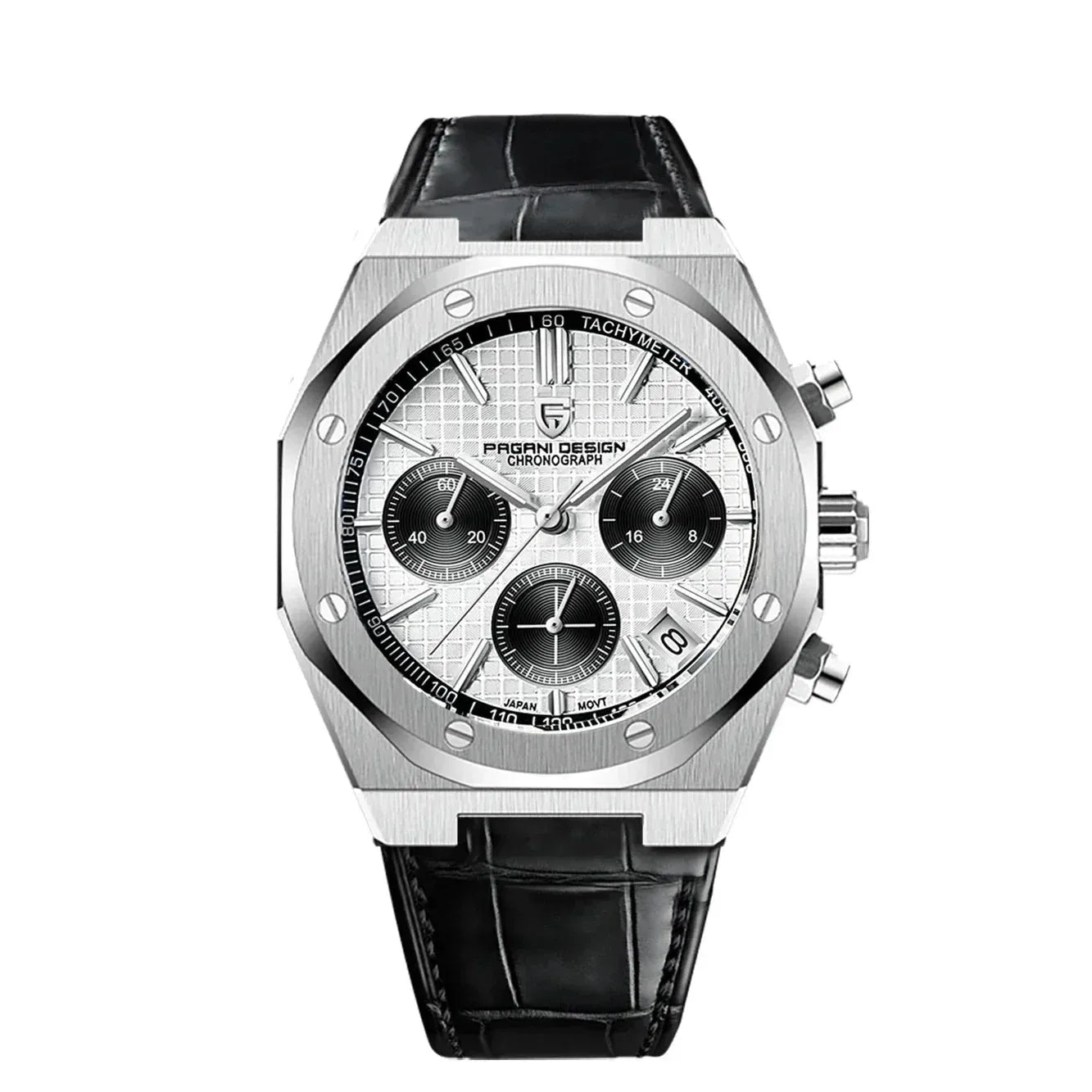 Pagani Design PD-1707 40mm Meca-Quartz Integrated Chronograph – Sapphire Crystal, 200M-Pagani Design-Viva Timepiece