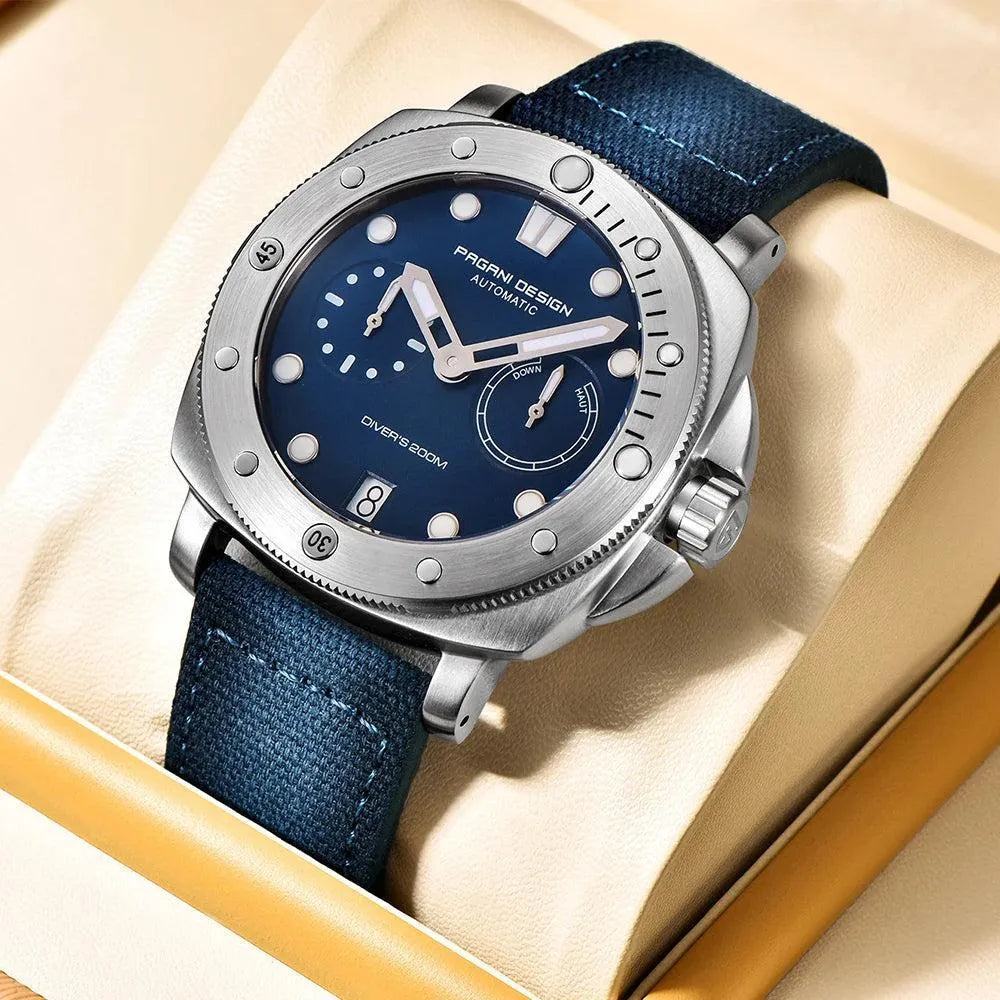 Pagani Design PD-1767 Automatic 41mm Diver Watch – Sapphire Crystal, 200M-Pagani Design-Viva Timepiece