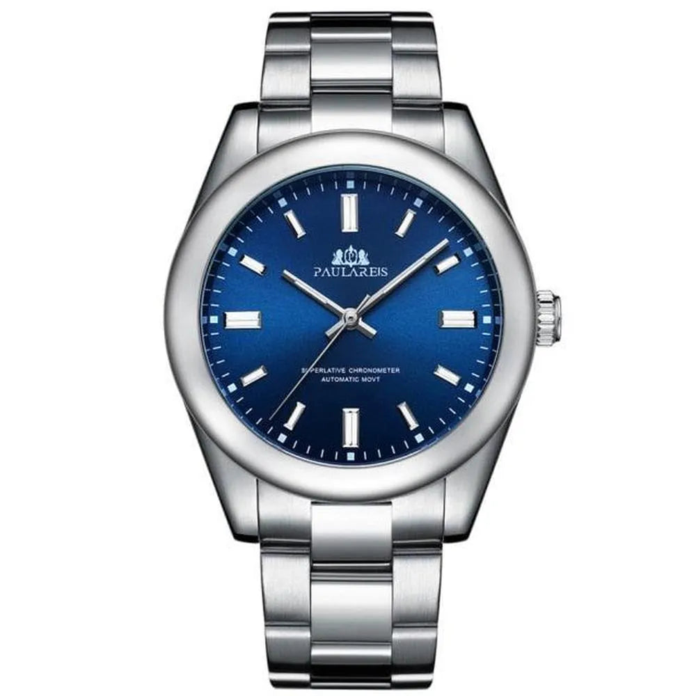 Paulareis 41mm Automatic Stainless Steel Watch – Sapphire Crystal, Classic Dress Design-Paulareis-Viva Timepiece