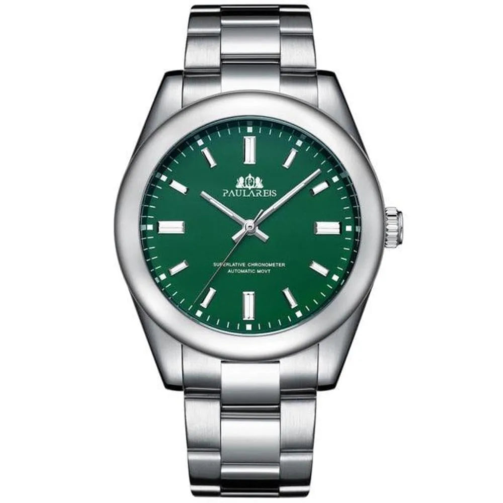 Paulareis 41mm Automatic Stainless Steel Watch – Sapphire Crystal, Classic Dress Design-Paulareis-Viva Timepiece