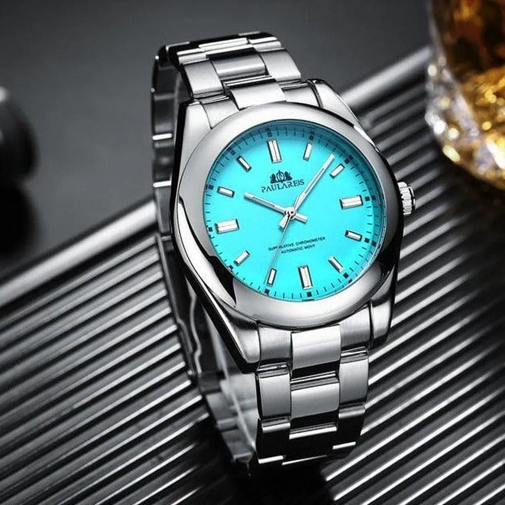 Paulareis 41mm Automatic Stainless Steel Watch – Sapphire Crystal, Classic Dress Design-Paulareis-Viva Timepiece