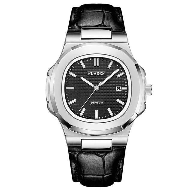 Pladen 44mm Quartz Classic Integrated Bracelet Watch – Stainless Steel, Hardlex Crystal-Pladen-Viva Timepiece