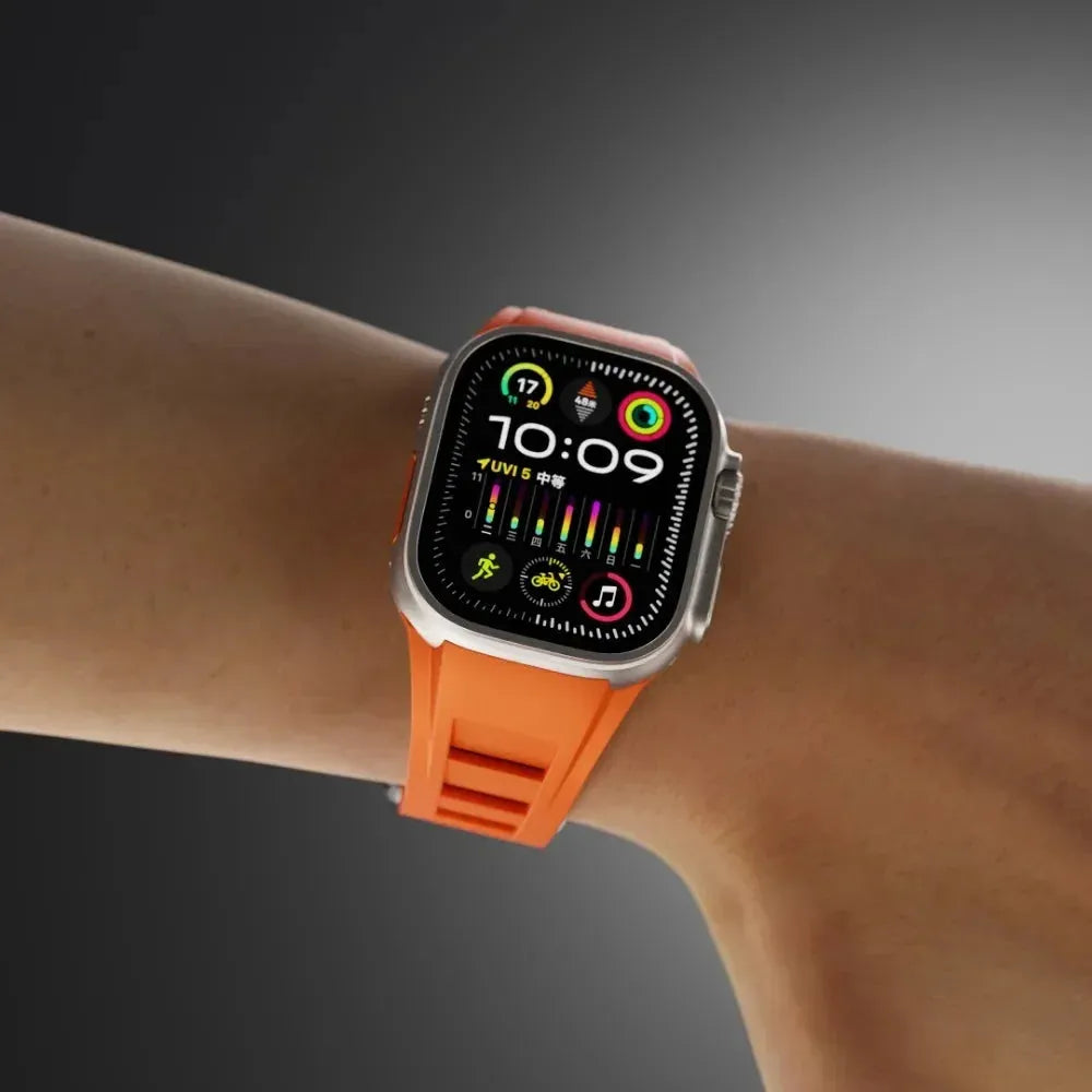 Premium Liquid Silicone Sport Strap for Apple Watch 42–49mm-Tivra-Viva Timepiece