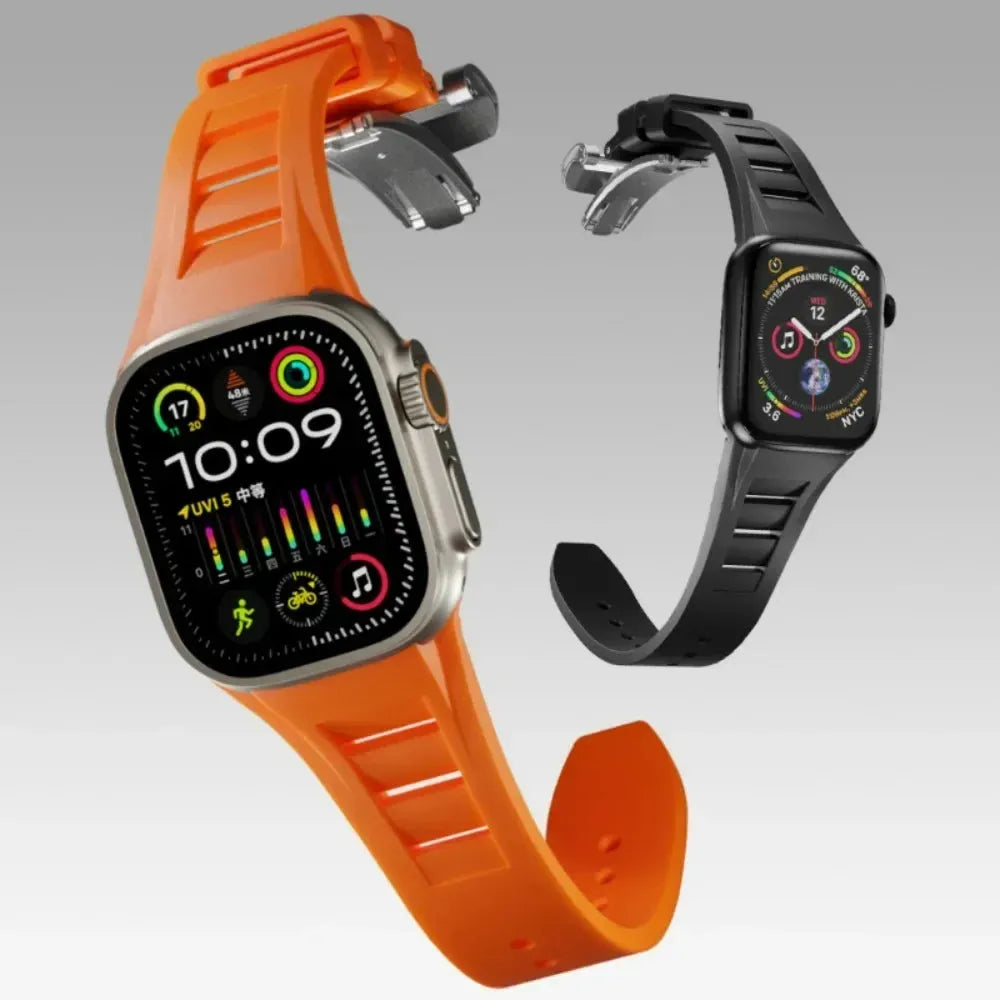Premium Liquid Silicone Sport Strap for Apple Watch 42–49mm-Tivra-Viva Timepiece