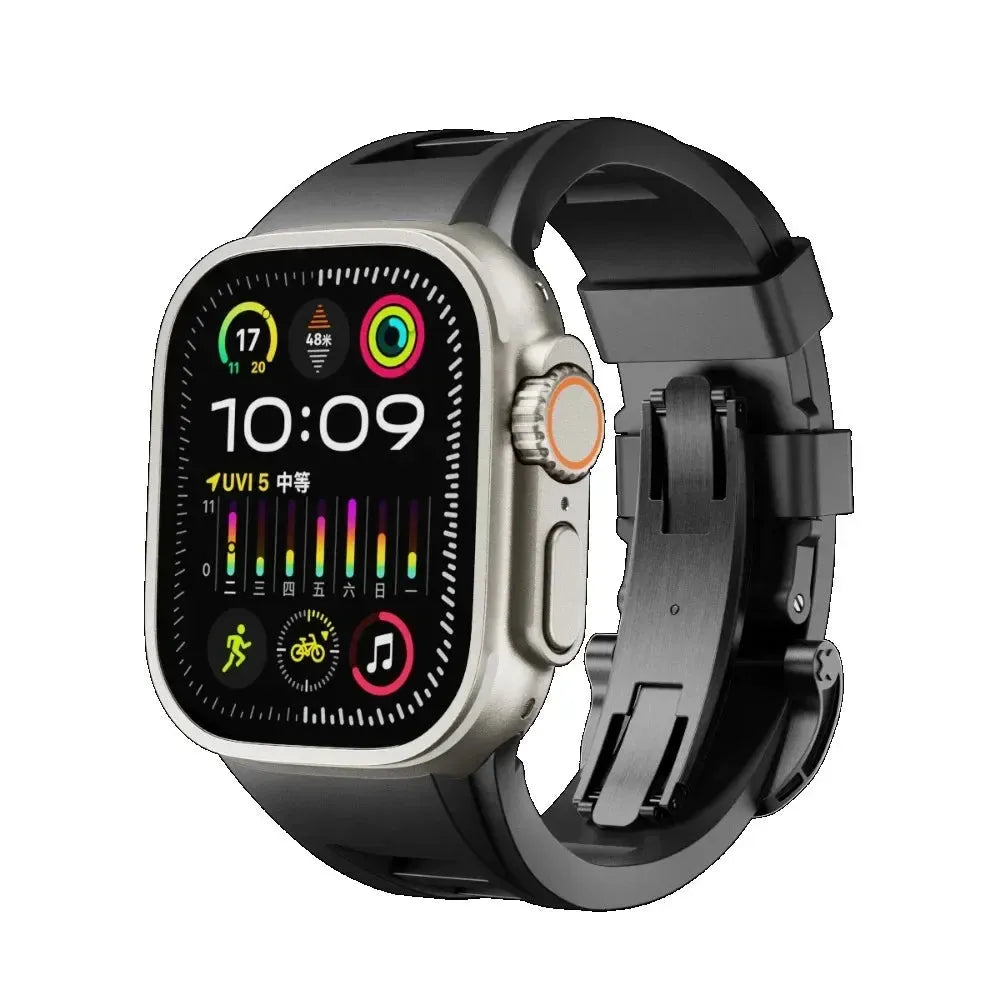 Premium Liquid Silicone Sport Strap for Apple Watch 42–49mm-Tivra-Viva Timepiece