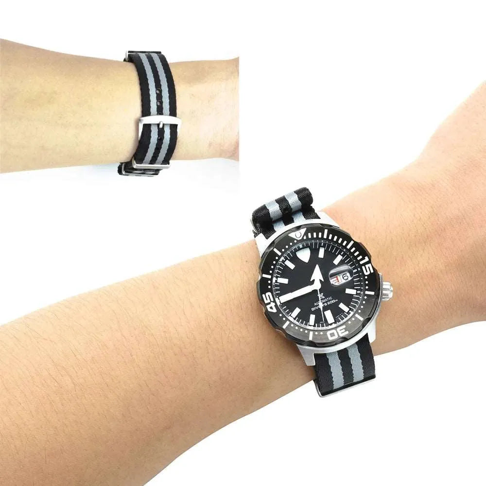 Premium Soft Nylon Universal Watch Strap – 20mm / 22mm, Stainless Steel Buckle-VivaStraps-Viva Timepiece