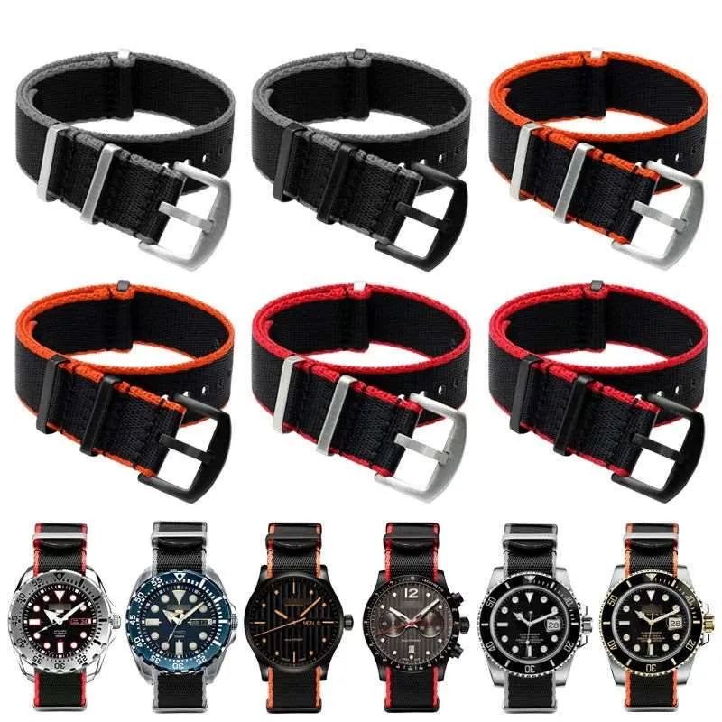 Premium Soft Nylon Universal Watch Strap – 20mm / 22mm, Stainless Steel Buckle-VivaStraps-Viva Timepiece