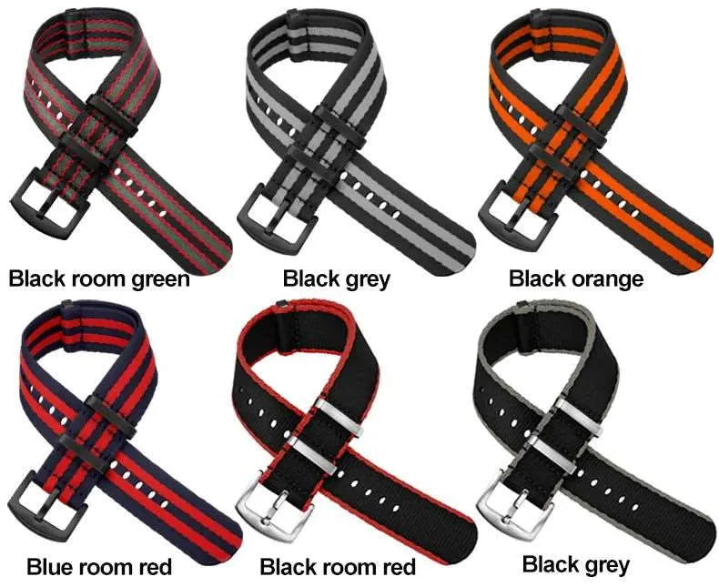 Premium Soft Nylon Universal Watch Strap – 20mm / 22mm, Stainless Steel Buckle-VivaStraps-Viva Timepiece