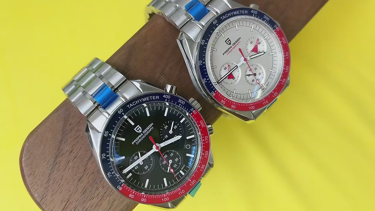 Pagani Design 40mm Quartz Chronograph Sport Watch – Sapphire Crystal