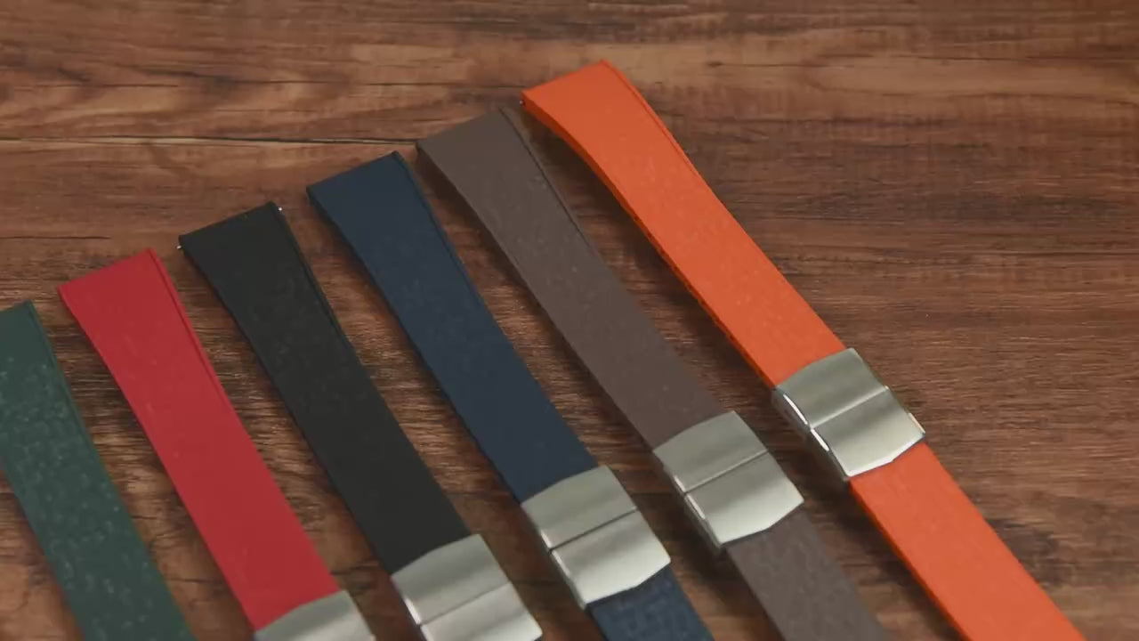 Mosaic CTS FKM Rubber Watch Strap Straight End – Cut-to-Fit