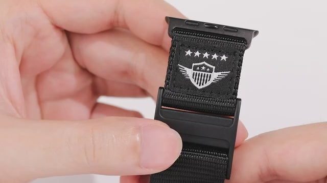Nylon Alpine Loop Strap Compatible with Apple Watch 42–49mm – USA Flag Edition