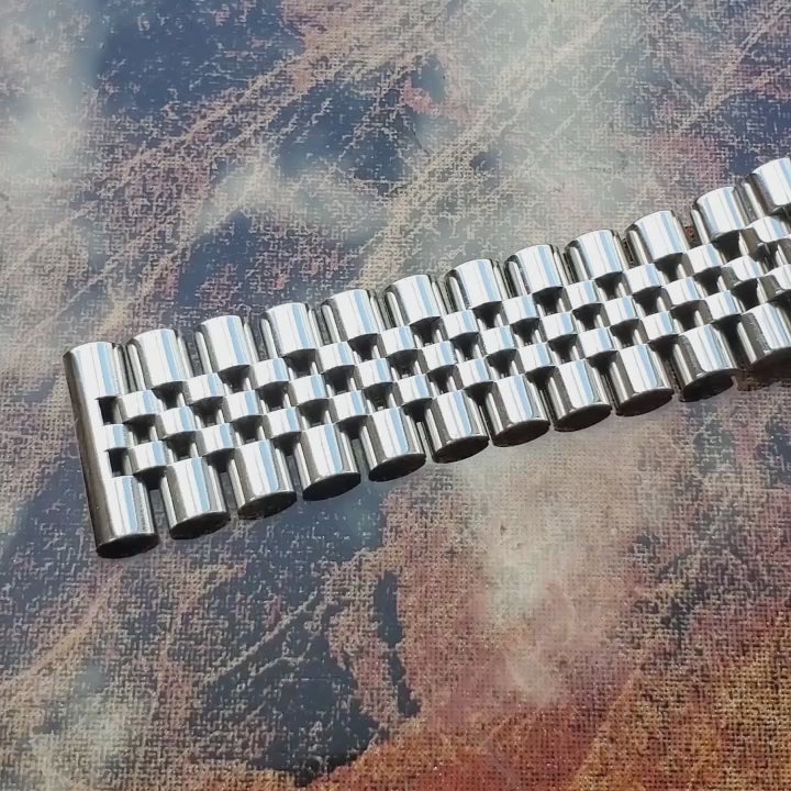 316L Stainless Steel Jubilee Watch Bracelet – Hidden Butterfly Clasp