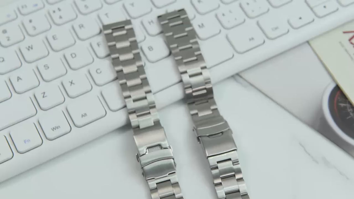 Heavy-Duty Quick Release Stainless Steel Oyster Watch Bracelet