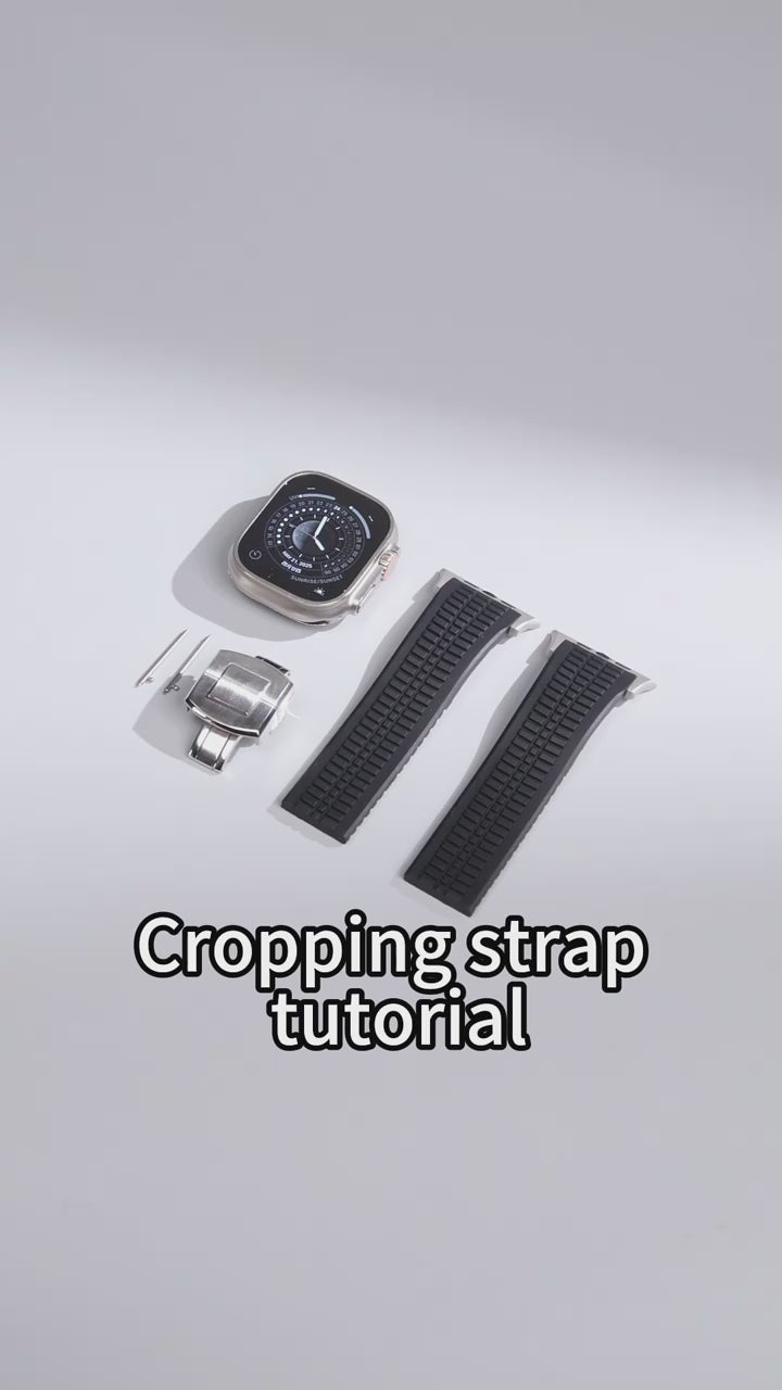 Sports Silicone Band Compatible with Apple Watch – Folding Clasp