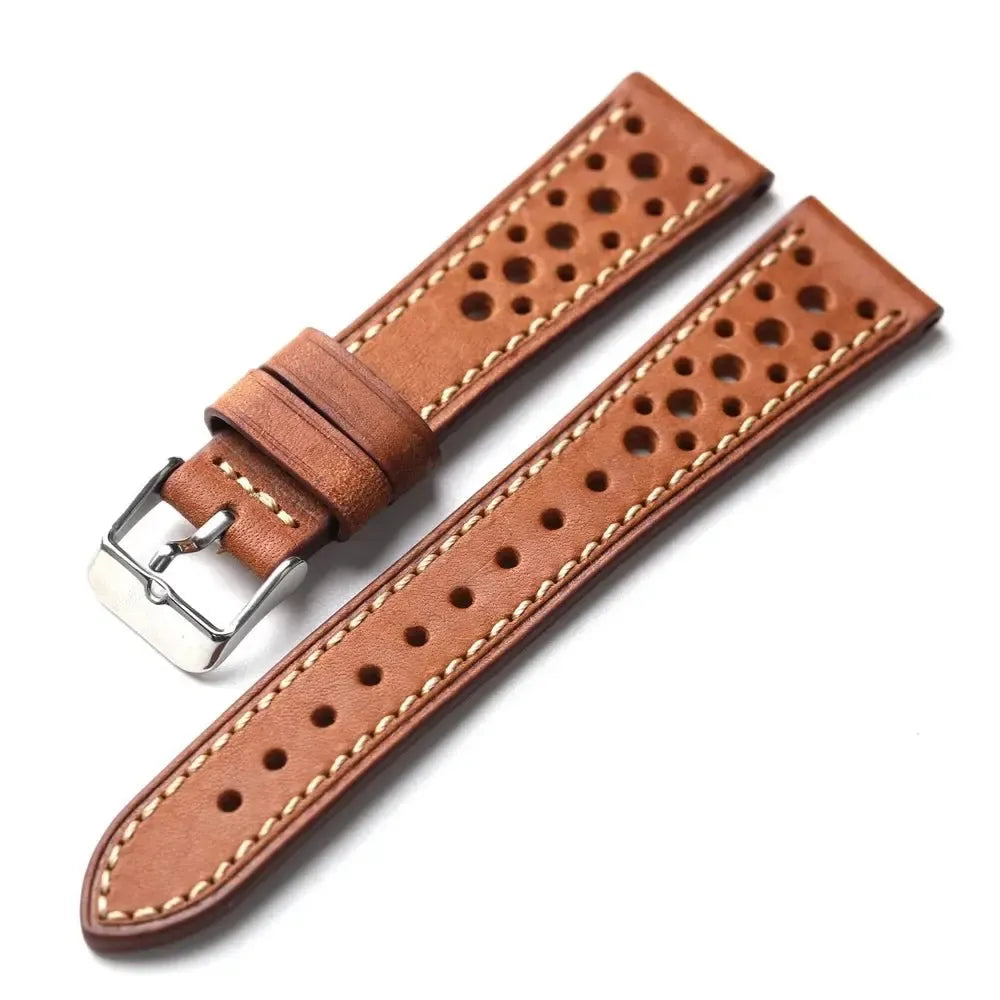 Pueblo Italian Leather Watch Strap – Ventilated Ultra-Thin 18mm to 22mm-VivaStraps-Viva Timepiece
