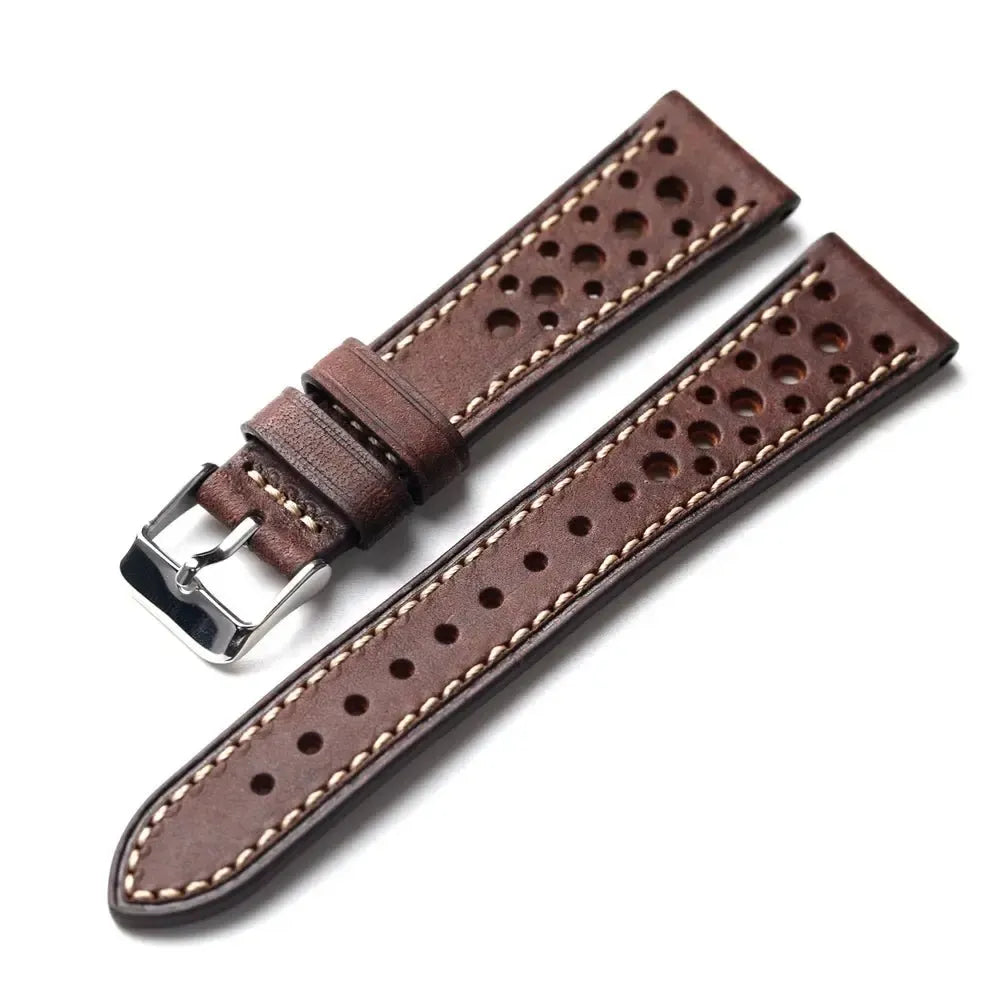 Pueblo Italian Leather Watch Strap – Ventilated Ultra-Thin 18mm to 22mm-VivaStraps-Viva Timepiece