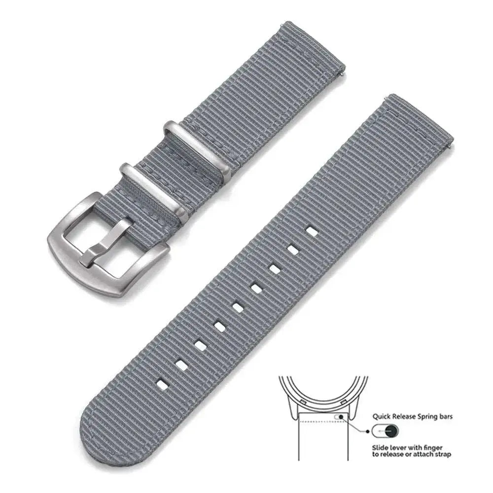 Quick Release Two-Piece Nylon Replacement Watch Strap (18mm–22mm)-VivaStraps-Viva Timepiece
