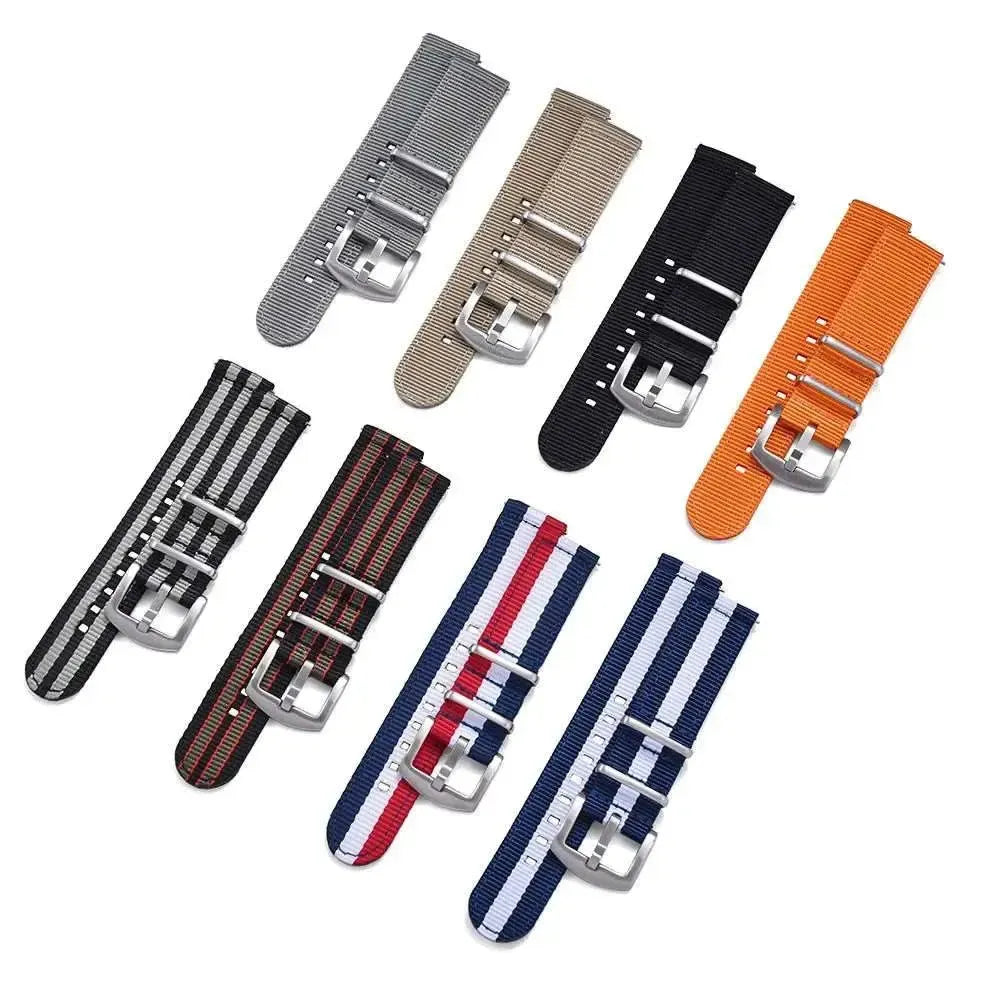 Quick Release Two-Piece Nylon Replacement Watch Strap (18mm–22mm)-VivaStraps-Viva Timepiece