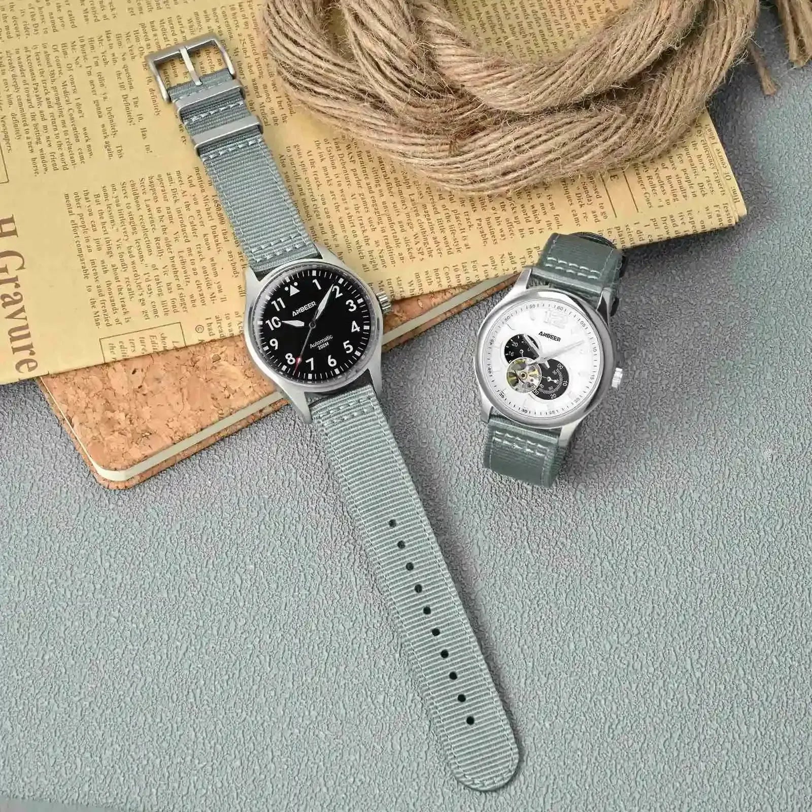 Two-Piece Nylon Quick Release Replacement Watch Strap-VivaStraps-Viva Timepiece