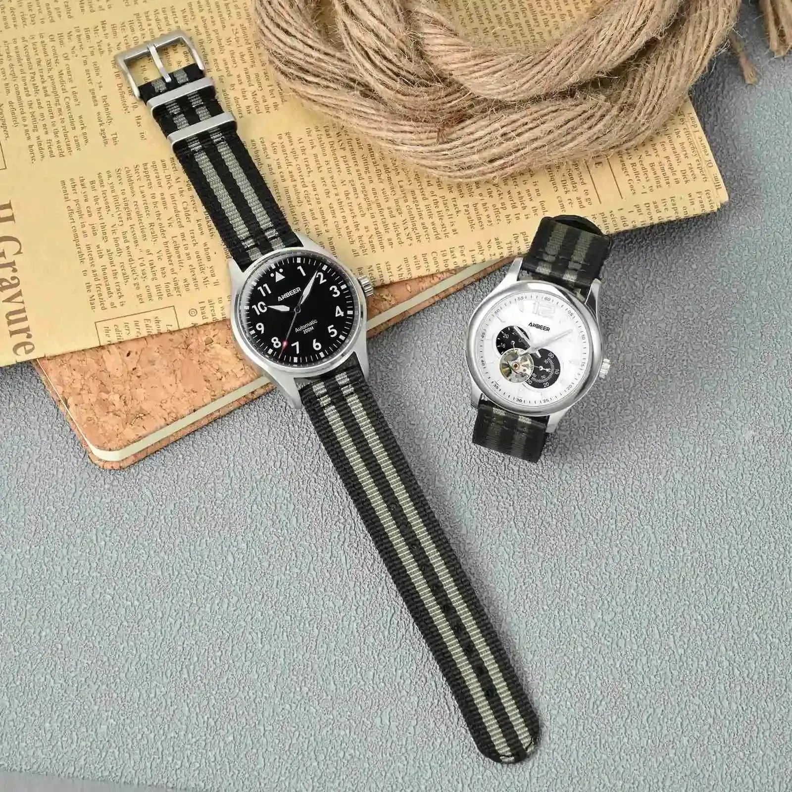 Two-Piece Nylon Quick Release Replacement Watch Strap-VivaStraps-Viva Timepiece