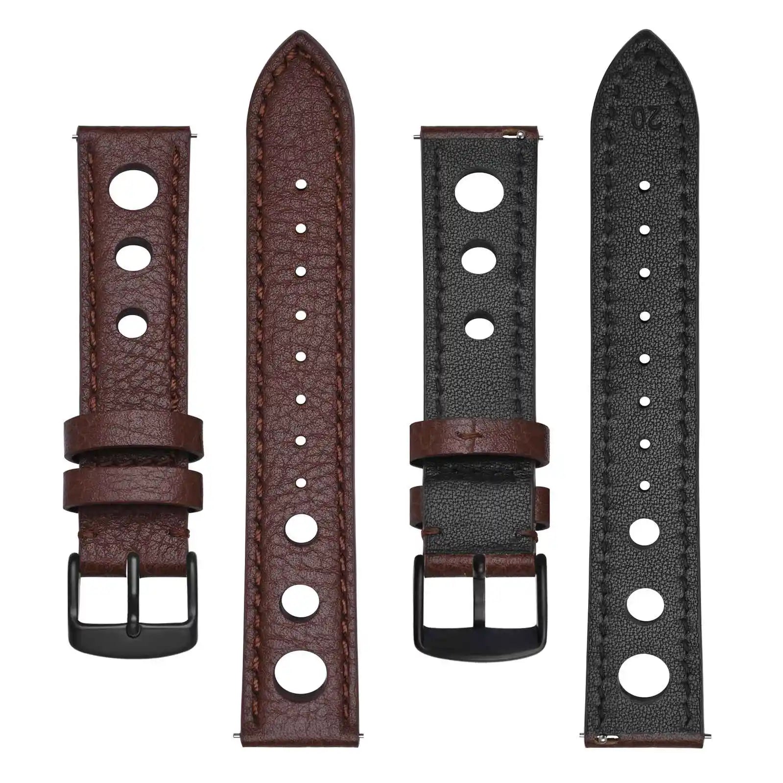 Rally Leather Watch Strap – Vintage Racing Style-Straptique-Viva Timepiece