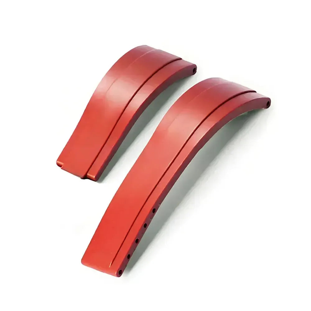 20mm Curved-End TPU Rubber Watch Strap with Deployment Clasp – Premium Fit for Sport Watches-Straptique-Viva Timepiece