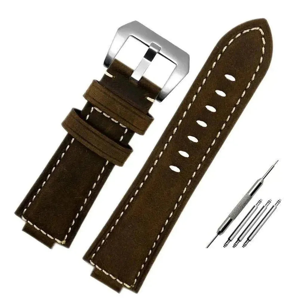 Retrofit Frosted Leather Watch Strap – Compatible with 110/2100/5600 Series-VivaStraps-Viva Timepiece