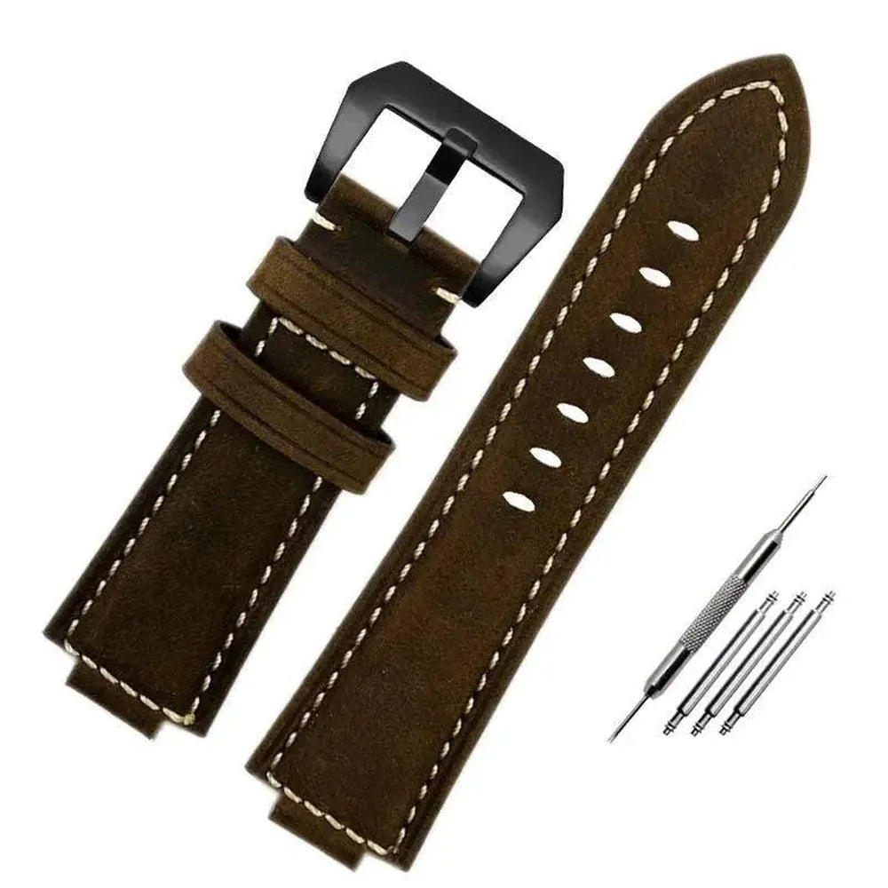 Retrofit Frosted Leather Watch Strap – Compatible with 110/2100/5600 Series-VivaStraps-Viva Timepiece