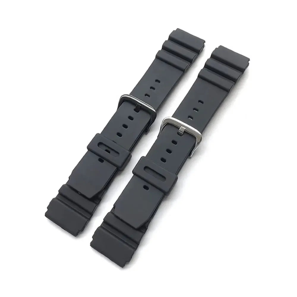 Silicone Rubber Watch Strap 22mm – Compatible with Casio Duro MDV106 / MDV107-VivaStraps-Viva Timepiece