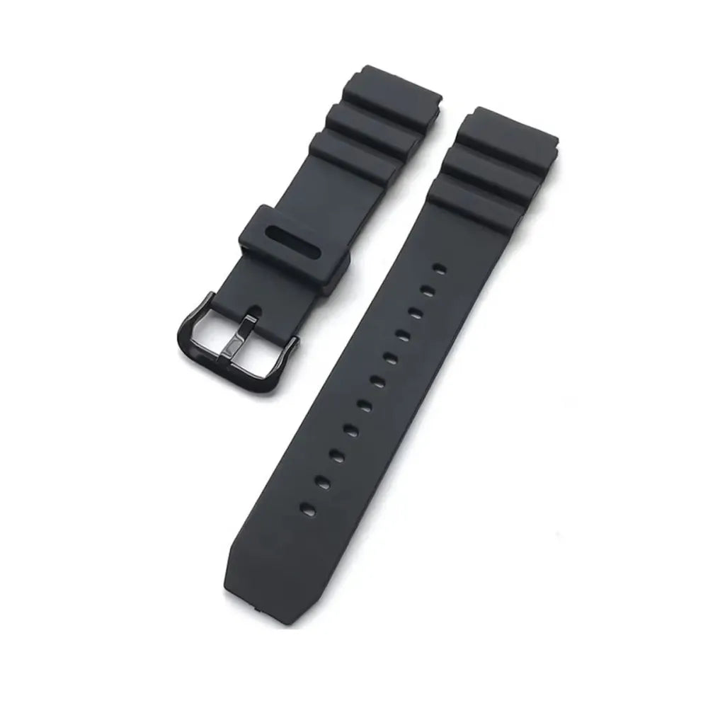 Silicone Rubber Watch Strap 22mm – Compatible with Casio Duro MDV106 / MDV107-VivaStraps-Viva Timepiece