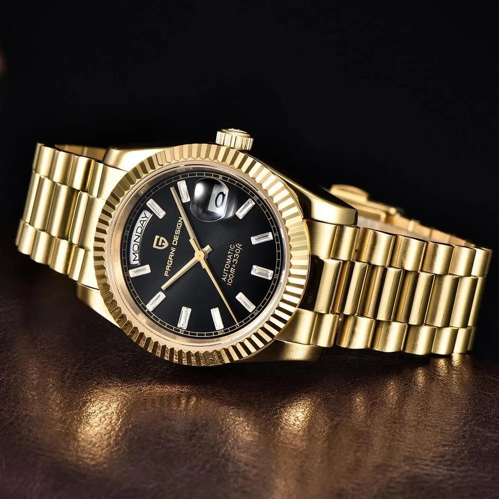 Pagani Design PD-1752 Day-Date-Style Automatic Homage Watch – 36mm, Sapphire Crystal-Pagani Design-Viva Timepiece