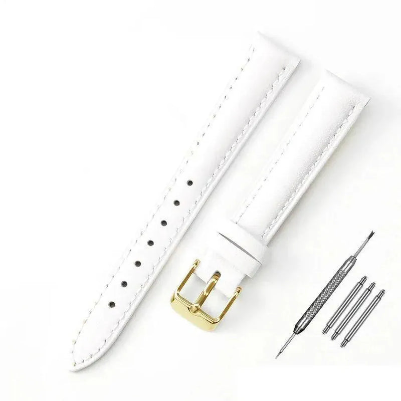 Slim Genuine Leather Watch Strap – Multiple Sizes (10mm–18mm)-VivaStraps-Viva Timepiece