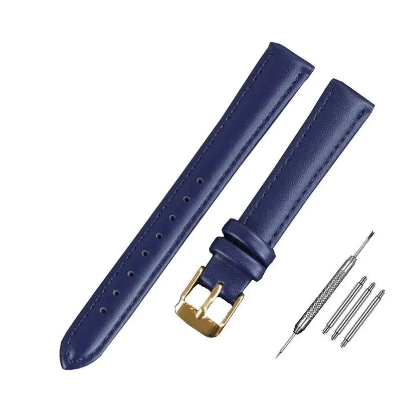 Slim Genuine Leather Watch Strap – Multiple Sizes (10mm–18mm)-VivaStraps-Viva Timepiece